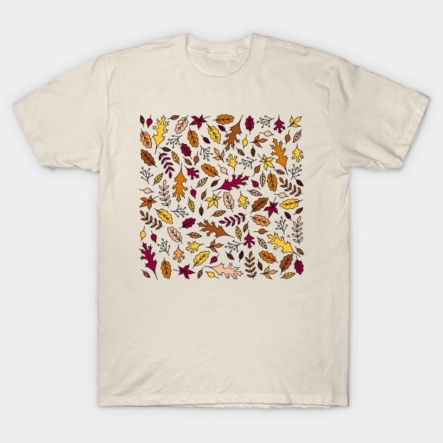 Autumn Leaves || Fall Leaves || Maple Leaves || Oak Leaves T-Shirt by HLeslie Design